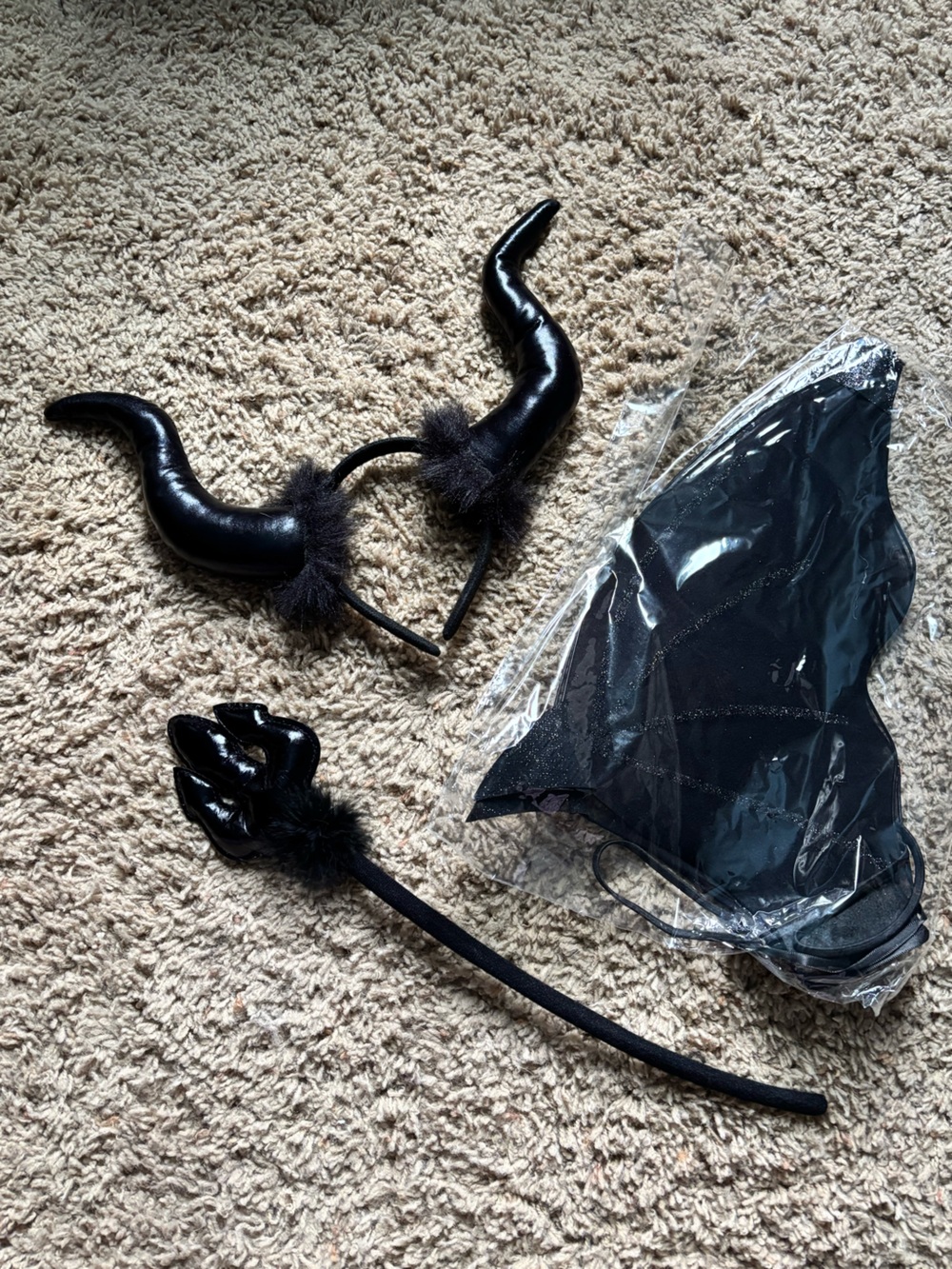 NEW Dolls Kill Black Devil Costume Accessory Set